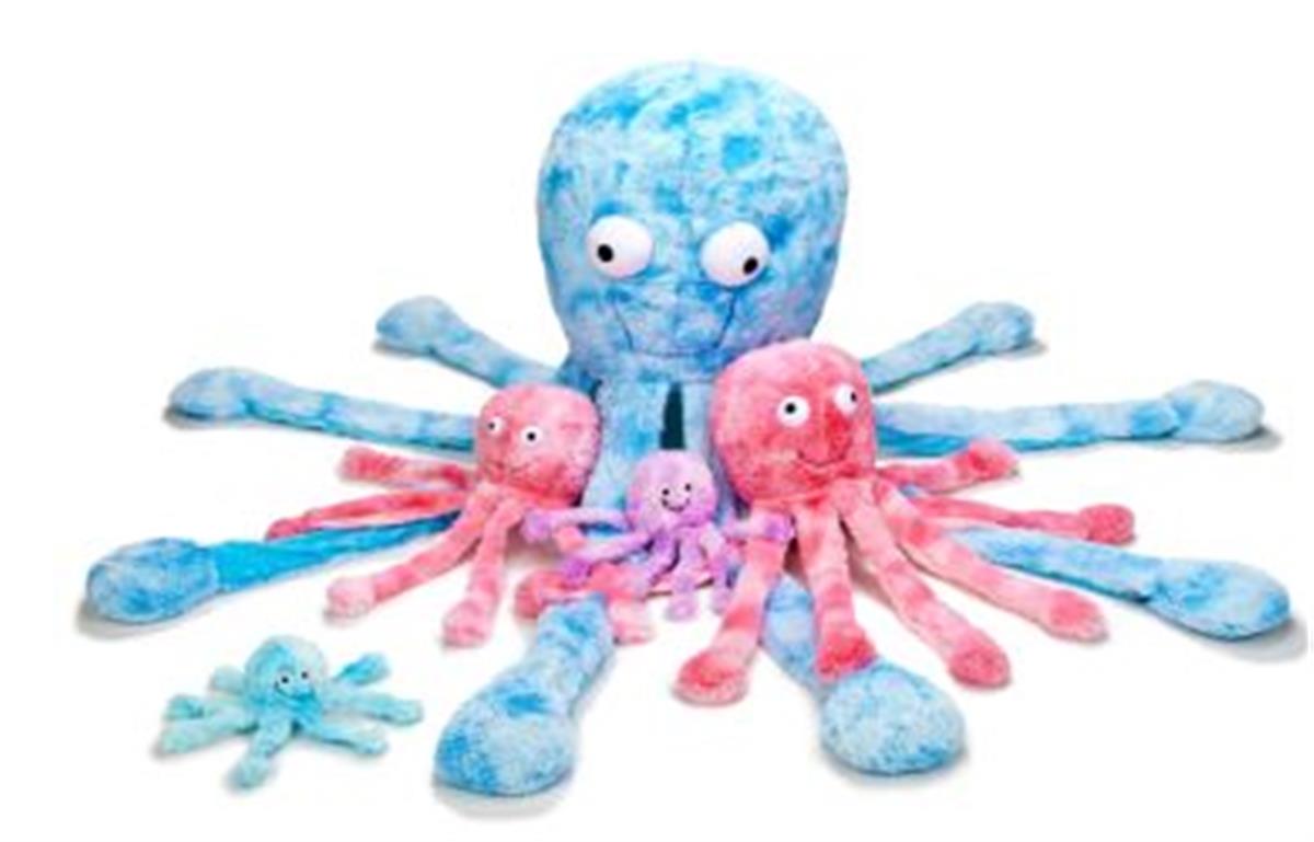 Octopus Big Mommy Blauw XXL 150cm